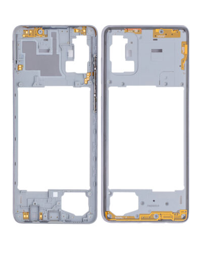 Boîtier intermédiaire pour Samsung Galaxy A71 (A715 / 2020) (compatible qualité supérieure) (Argent Prism Crush) – Image 2