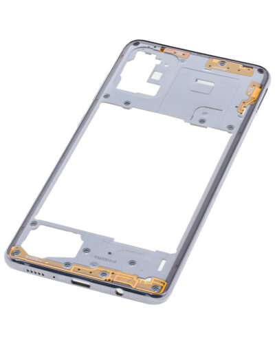Boîtier intermédiaire pour Samsung Galaxy A71 (A715 / 2020) (compatible qualité supérieure) (Argent Prism Crush) – Image 5