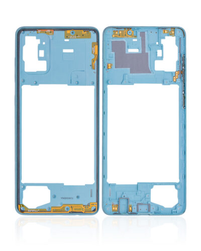 Mid-Frame Housing For Samsung Galaxy A71 (A715 / 2020) (Aftermarket Plus) (Prism Crush Blue) – Image 2
