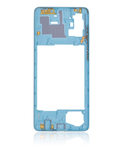 Mid-Frame Housing For Samsung Galaxy A71 (A715 / 2020) (Aftermarket Plus) (Prism Crush Blue) – Image 4