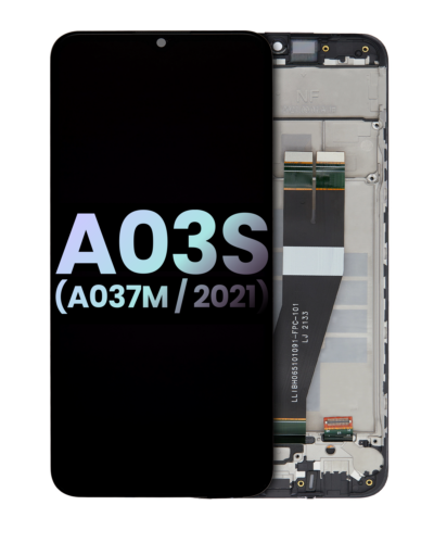 LCD Assembly With Frame For Samsung Galaxy A03s (A037M / 2021) (Single Sim) (Type C Frame) (Service Pack) (All Colors)