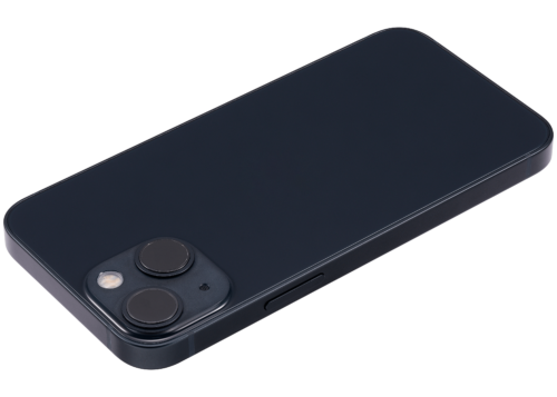 Back Housing W/ Small Parts For iPhone 13 Mini (EU / Global Version) (Used OEM Pull: Grade C) (Midnight) – Image 7