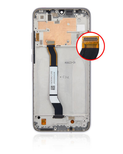 Écran LCD avec cadre pour Xiaomi Redmi Note 8 / Redmi Note 8 (2021) (Pièce de rechange Plus) (Blanc clair de lune) – Image 5