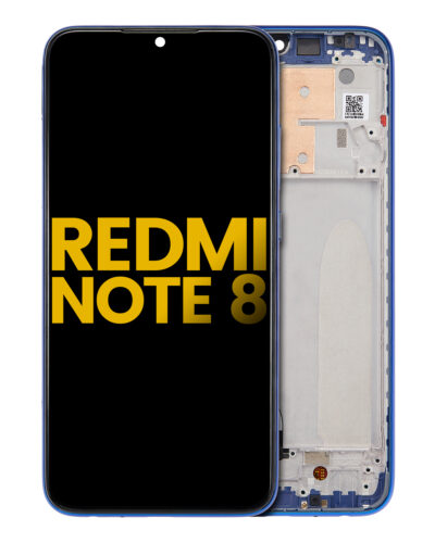 Écran LCD complet avec cadre pour Xiaomi Redmi Note 8 / Redmi Note 8 (2021) (compatible qualité supérieure) (Neptune Blue) – Image 3