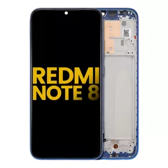 LCD Assembly With Frame For Xiaomi Redmi Note 8 / Redmi Note 8 (2021) (Aftermarket Plus) (Neptune Blue)