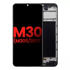 OLED Assembly With Frame For Samsung Galaxy M30 (M305 / 2019) (Aftermarket Plus) (All Colors)