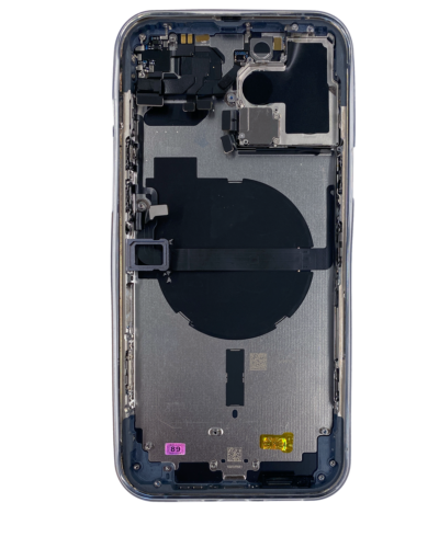 Back Housing W/ Small Parts For iPhone 13 Pro Max (US Version) (Used OEM Pull: Grade B) (Sierra Blue) – Image 3
