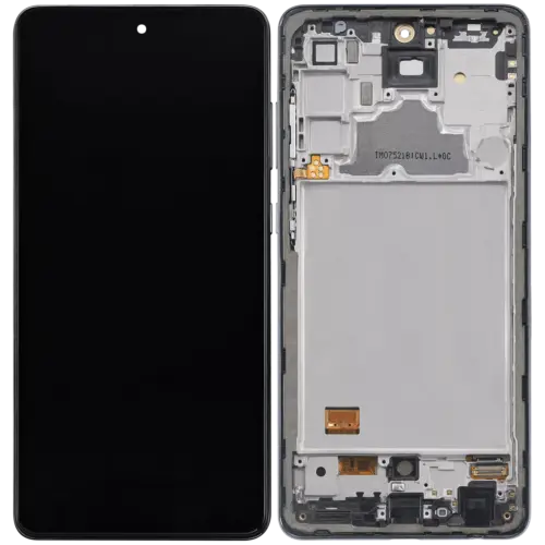Écran OLED avec cadre pour Samsung A72 (A725 / 2021) (6,67") (compatible qualité supérieure) (Noir exceptionnel) – Image 2