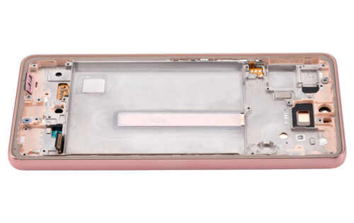 Bloc écran OLED avec cadre pour Samsung Galaxy A53 5G (A536 / 2022) (Service Pack) (Peach) – Image 4