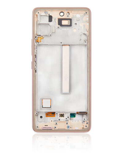 Bloc écran OLED avec cadre pour Samsung Galaxy A53 5G (A536 / 2022) (Service Pack) (Peach) – Image 3