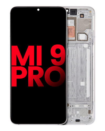 Bloc écran OLED avec cadre pour Xiaomi Mi 9 Pro (compatible qualité supérieure) (Dream White) – Image 3