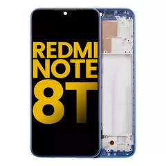 LCD Assembly With Frame For Xiaomi Redmi Note 8T (Aftermarket Plus) (Starscape Blue)