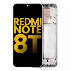 LCD Assembly With Frame For Xiaomi Redmi Note 8T (Aftermarket Plus) (Moonlight White)