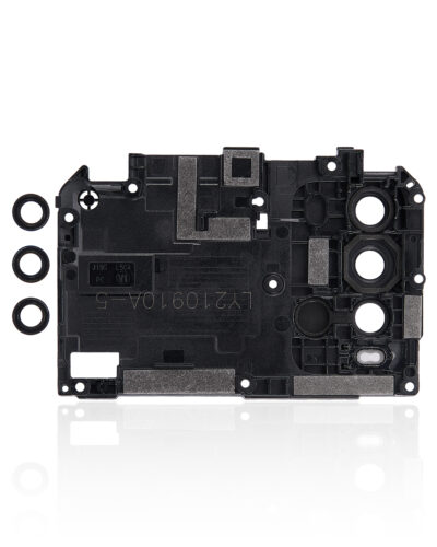 Objectif de caméra arrière avec support/cadre pour Xiaomi Redmi Note 9 4G (gris) – Image 4