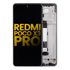 LCD Assembly With Frame For Xiaomi Redmi Poco X3 / X3 Pro / POCO X3 NFC (Refurbished) (Phantom Black)