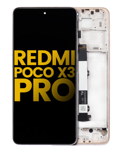 Écran LCD avec cadre pour Xiaomi Redmi Poco X3 Pro (reconditionné) (bronze métal) – Image 3