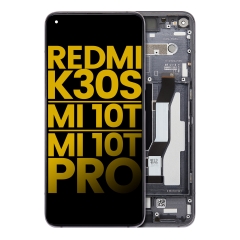 LCD Assembly With Frame For Xiaomi Redmi K30S / Mi 10T / Mi 10T Pro 5G (Refurbished) (Cosmic Black)