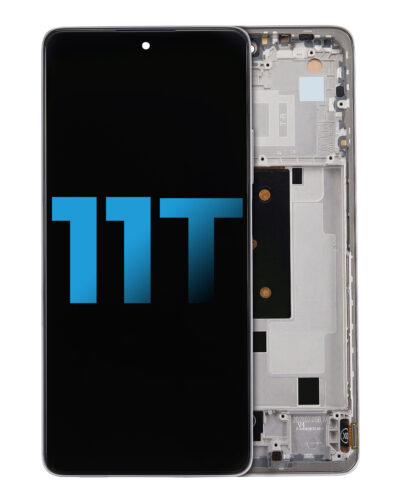 Écran LCD avec cadre pour Xiaomi 11T (Pièce de rechange : Incell) (Blanc clair de lune)