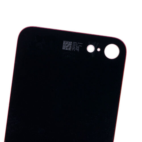 Vitre arrière avec 3M adhésif pour iPhone 8 / SE (2020) (No Logo / Large Camera Hole) (rouge) – Image 2
