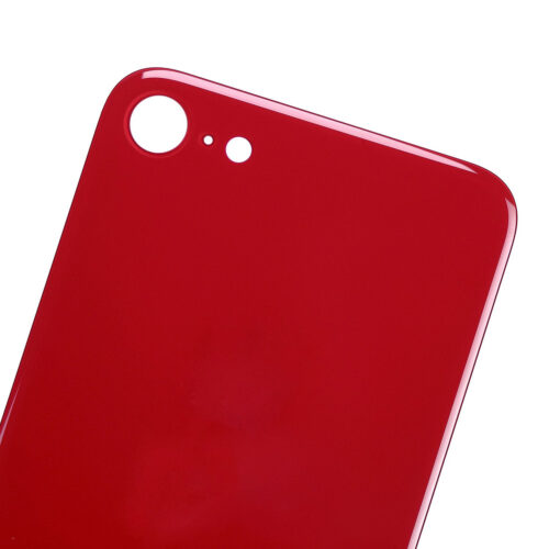 Vitre arrière avec 3M adhésif pour iPhone 8 / SE (2020) (No Logo / Large Camera Hole) (rouge) – Image 5