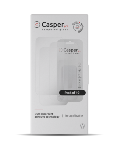 Casper Pro Tempered Glass For iPhone 14 Pro (10 Pack) (Clear) – Image 3