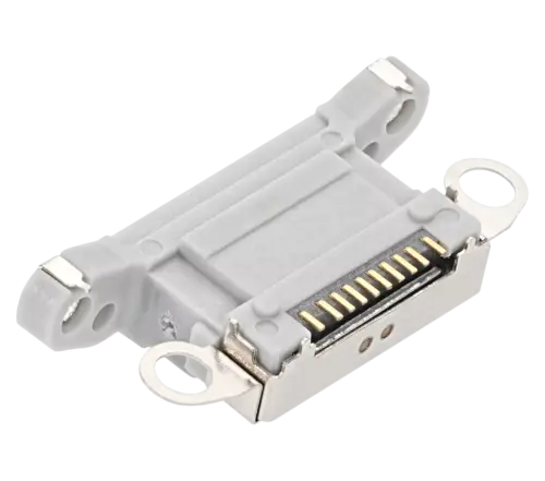 Port de chargement uniquement pour iPhone 14 Pro / 14 Pro Max (Argent) (Lot de 10) – Image 5
