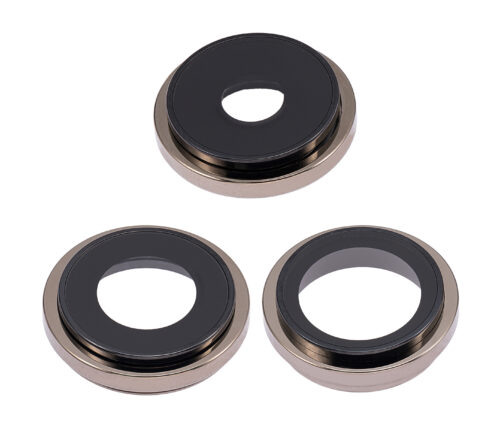 Back Camera Lens With Bracket & Bezel For iPhone 14 Pro / 14 Pro Max (3 Piece Set) (Premium) (Gold) – Image 4