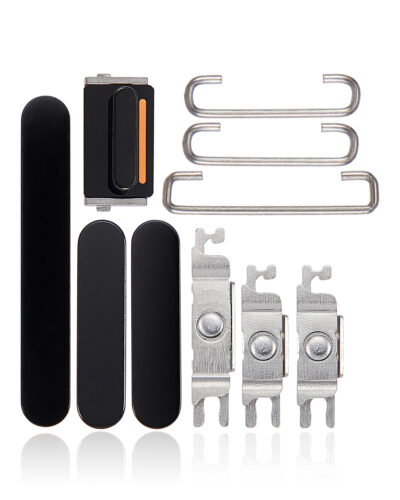 Boutons physiques (Marche/Arrêt / Volume / Interrupteur) pour iPhone 14 Pro / 14 Pro Max (Noir sidéral) – Image 2
