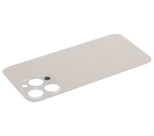 Back Glass With 3M Adhesive For iPhone 14 Pro Max (No Logo / Large Camera Hole) (Gold) – Image 6