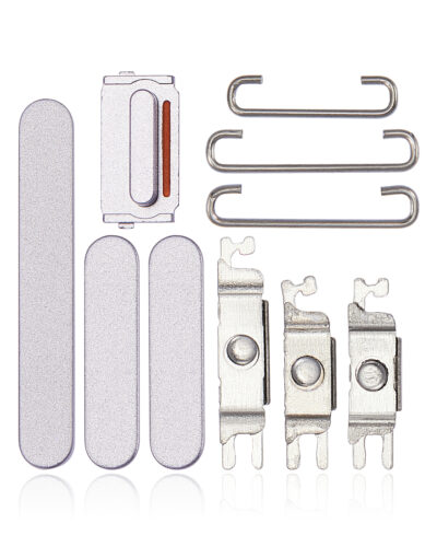 Boutons physiques (Marche/Arrêt / Volume / Interrupteur) pour iPhone 14 / 14 Plus (Violet)