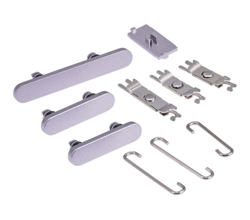 Boutons physiques (Marche/Arrêt / Volume / Interrupteur) pour iPhone 14 / 14 Plus (Violet) – Image 4
