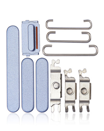 Boutons physiques (Marche/Arrêt / Volume / Interrupteur) pour iPhone 14 / 14 Plus (Bleu)