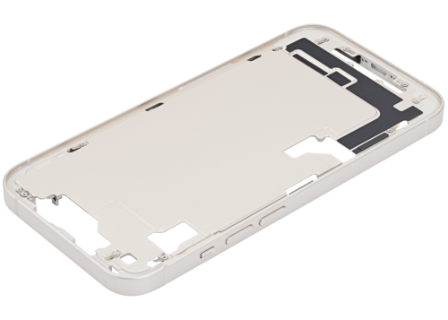 Boîtier intermédiaire avec petites pièces pour iPhone 14 (version US) (Pièce d'origine d'occasion : Grade B) (Starlight) – Image 5