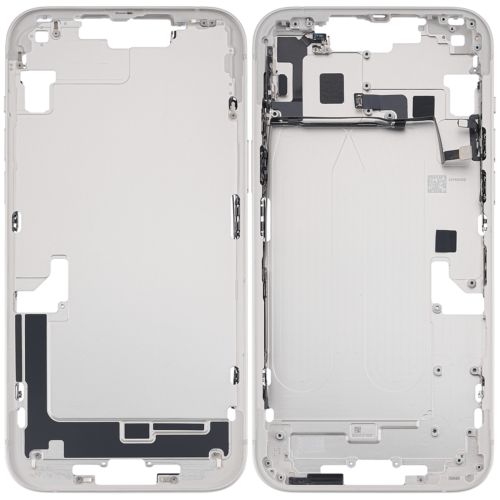 Boîtier intermédiaire avec petites pièces pour iPhone 14 Plus (version US) (Pièce d'origine d'occasion: Grade B) (lumière stellaire) – Image 2