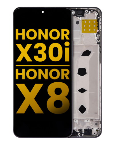 LCD Assembly With Frame For Honor X30i / Honor X8 (Aftermarket Plus) (Black)