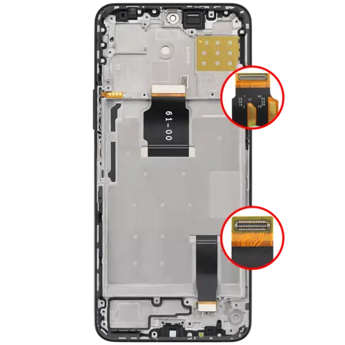 Écran LCD avec cadre pour Honor X8A / X50i / 90 Lite (reconditionné) (noir minuit) – Image 4