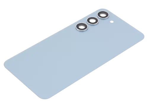 Cache arrière verre avec lentille de caméra pour Samsung Galaxy S23 5G (No Logo) (compatible qualité supérieure) (bleu) – Image 5
