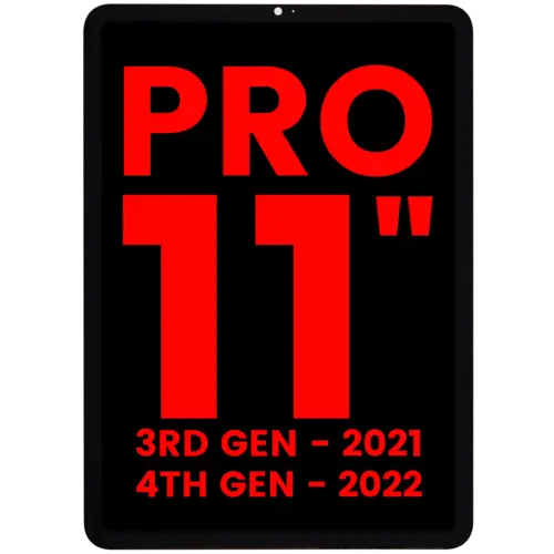 Écran LCD complet avec vitre tactile (digitizer) pour iPad Pro 11" 3rd Gen (2021) / Pro 11" 4th Gen (2022) (compatible qualité supérieure) (toutes couleurs)