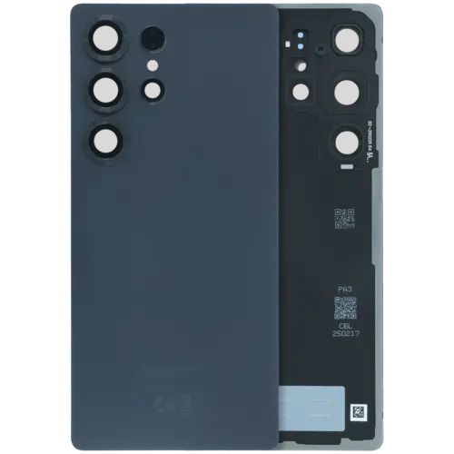 Back Cover Glass With Camera Lens For Samsung Galaxy S25 Ultra 5G (Service Pack) (Titanium Black)