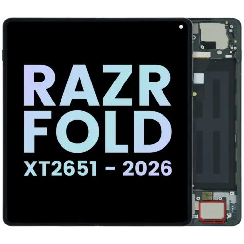 Complete OLED Display Assembly For Motorola Razr Fold (XT2651 / 2026) (Genuine OEM) (Blackened Blue)