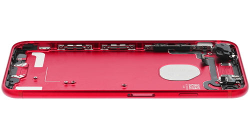 Back Housing W/ Small Components Pre-Installed For iPhone 7 (Used OEM Pull: Grade A) (Red) – Image 10