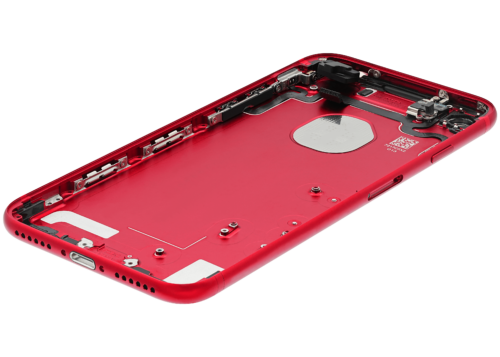 Back Housing W/ Small Components Pre-Installed For iPhone 7 (Used OEM Pull: Grade A) (Red) – Image 6