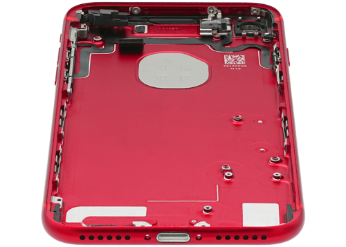Back Housing W/ Small Components Pre-Installed For iPhone 7 (Used OEM Pull: Grade A) (Red) – Image 7