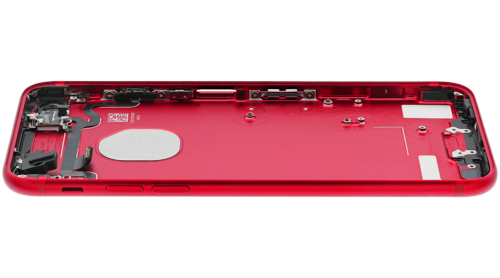 Back Housing W/ Small Components Pre-Installed For iPhone 7 (Used OEM Pull: Grade A) (Red) – Image 9