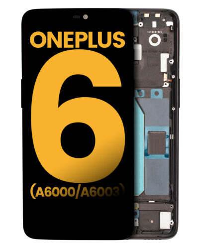 OLED Assembly With Frame For OnePlus 6 (A6000 / A6003) (Refurbished) (Mirror Black) – Image 2