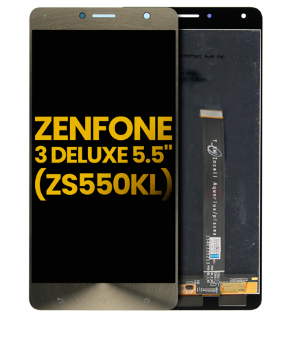 LCD Assembly Without Frame For Asus ZenFone 3 Deluxe 5.5" (ZS550KL) (Refurbished) (Gold)