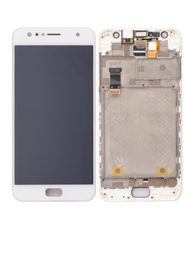 Écran LCD complet avec cadre pour Asus ZenFone 4 Selfie (ZD553KL / 2017) / ZenFone 4 Selfie Lite (ZB553KL / 2017) (reconditionné) (blanc) – Image 5