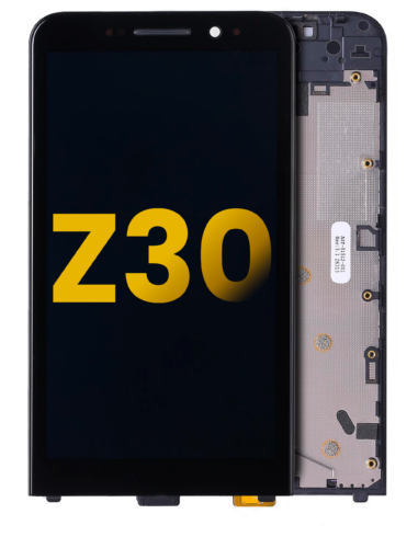 LCD Assembly With Frame For BlackBerry Z30 (Black)