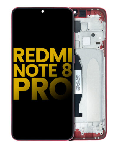 Écran LCD avec cadre pour Xiaomi Redmi Note 8 Pro (reconditionné) (rouge) – Image 3