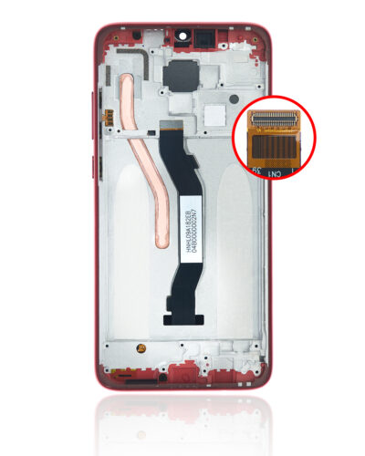 Écran LCD avec cadre pour Xiaomi Redmi Note 8 Pro (reconditionné) (rouge) – Image 5